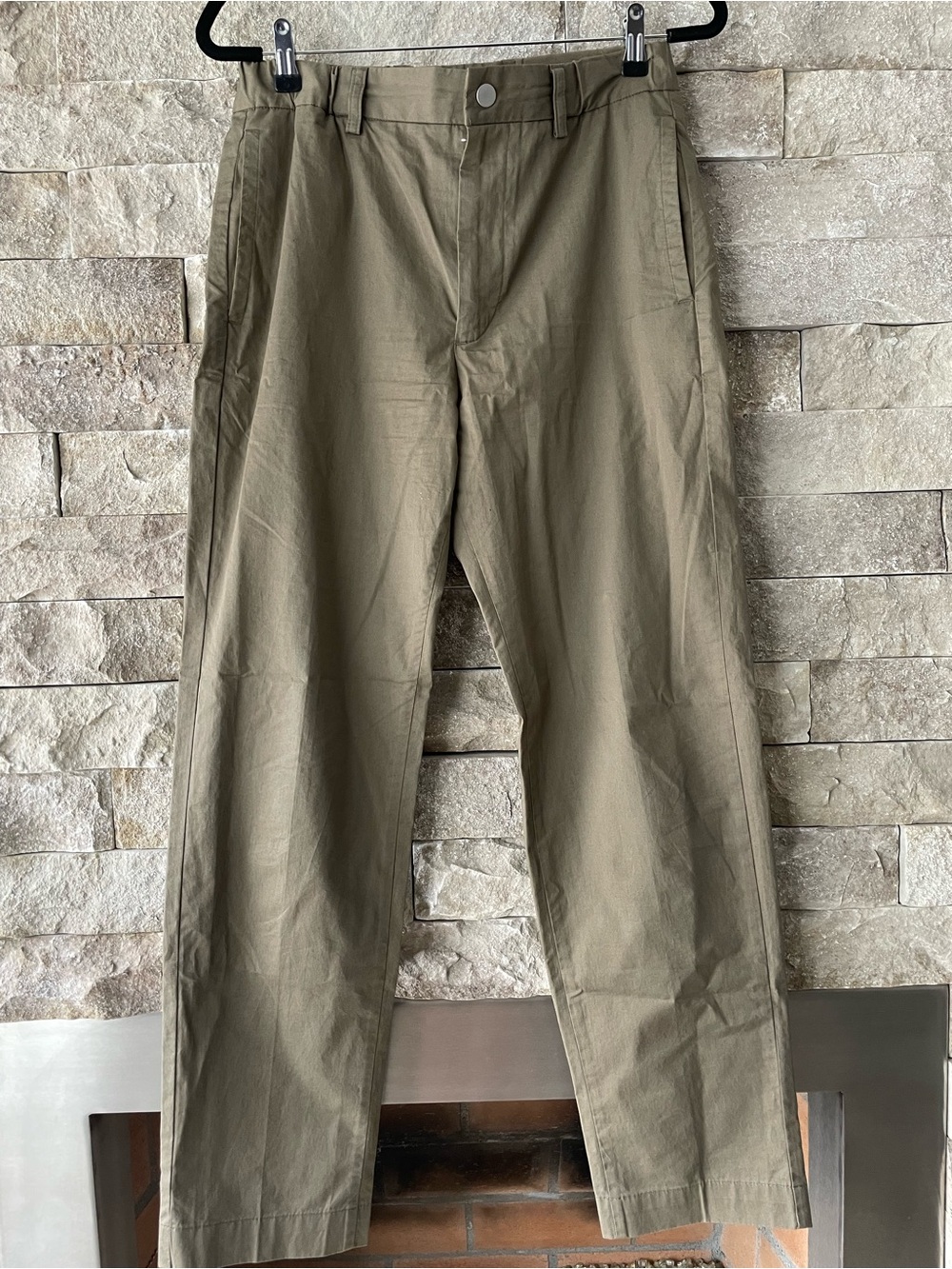 Mossimo Dutti Men's Olive Straight-Leg Chinos